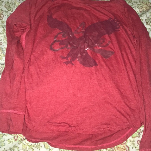 American Eagle Outfitters Tops - Red Longsleeve Tee American Eagle Outfitters Tops - Red Longsleeve Tee